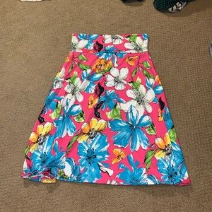Floral LulaRoe Skirt Size Small